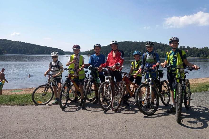 cyklistický tábor - výlet k Sečské přehradě